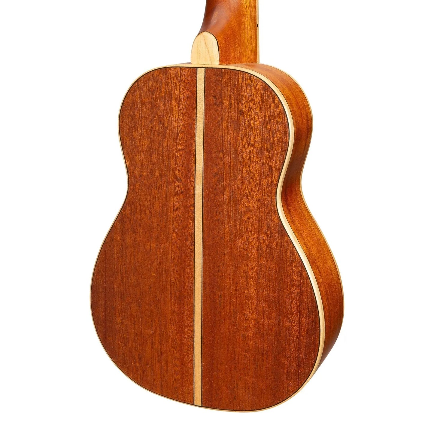 Tiki '5 Series' Mahogany Solid Top Soprano Ukulele with Deluxe Hard Case Natural Satin TMS-5-NST — view 5