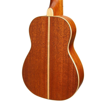 Tiki '5 Series' Mahogany Solid Top Soprano Ukulele with Deluxe Hard Case Natural Satin TMS-5-NST — view 5