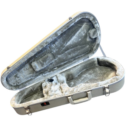 Torque Deluxe Molded ABS Mandolin Case - Ivory Finish — view 2