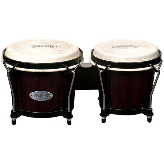 Toca 6 & 7" Synergy Series Wooden Bongos with Trans Black Finish