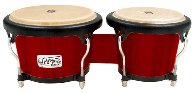 Toca 7 & 8-1/2" Players Series Wooden Bongos with Cherry Finish