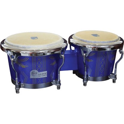 Toca Elite Pro Series 7 & 8.5" Wooden Bongos in Impala Blue