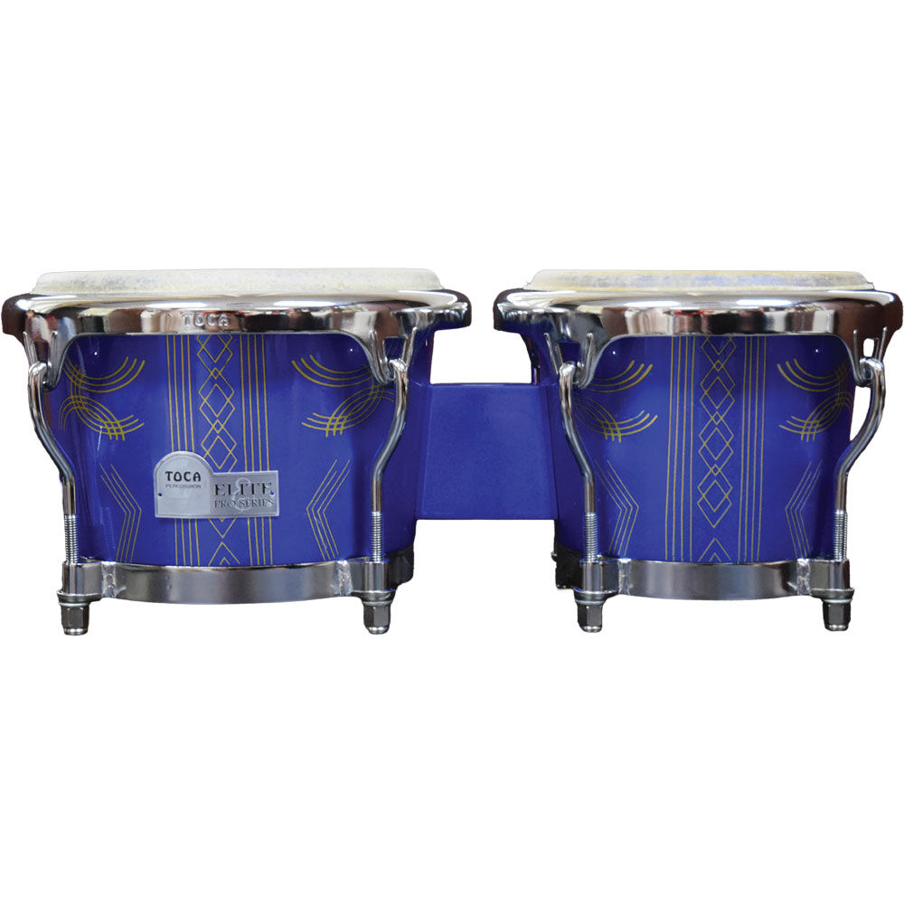 Toca Elite Pro Series 7 & 8.5" Wooden Bongos in Impala Blue — view 2