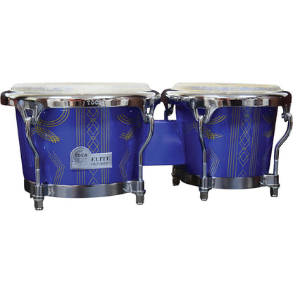 Toca Elite Pro Series 7 & 8.5" Wooden Bongos in Impala Blue — view 3