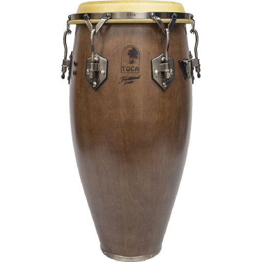 Toca Traditional Series 11-3/4" Wooden Conga - Dark Walnut Finish