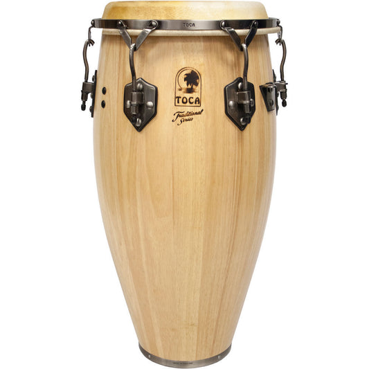 Toca Traditional Series 12.5" Wooden Tumba Drum in Natural Finish
