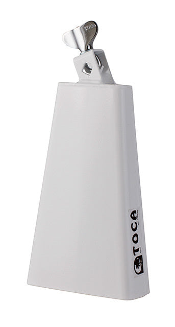 Toca Contemporary Series Mambo Bell with Mount - White Powder Coat Finish