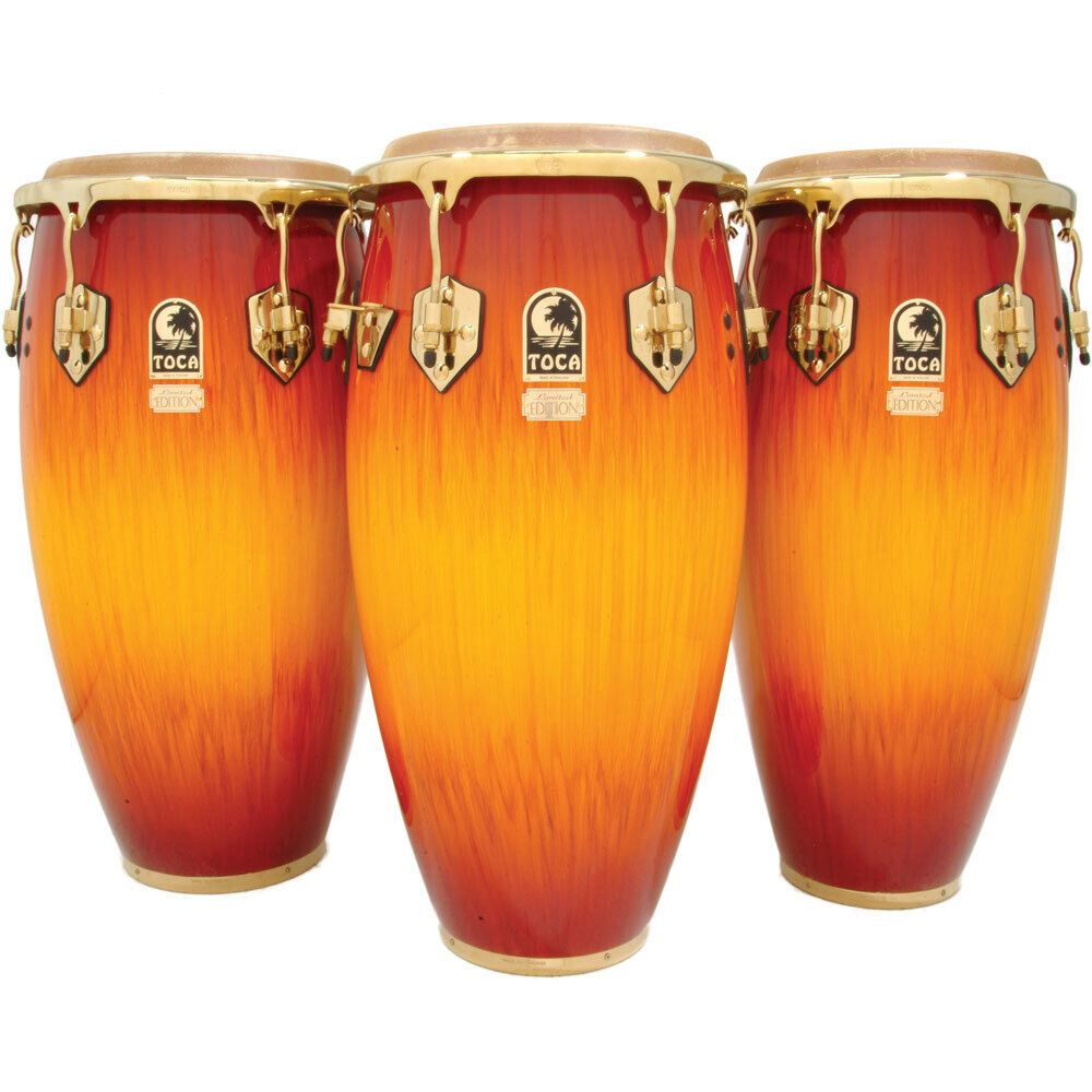 Toca LE Series 11" Wooden Quinto Conga in Firestorm Finish — view 2