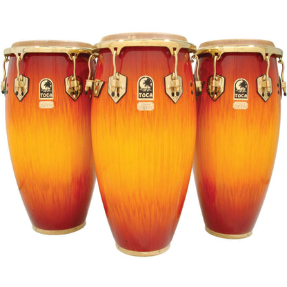 Toca LE Series 11" Wooden Quinto Conga in Firestorm Finish — view 2