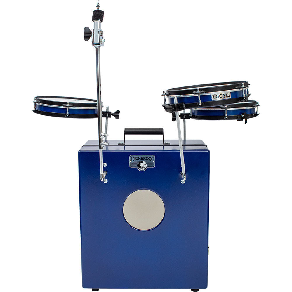 Toca KickBoxx Pro Suitcase Drum Set - Cobalt Blue — view 4