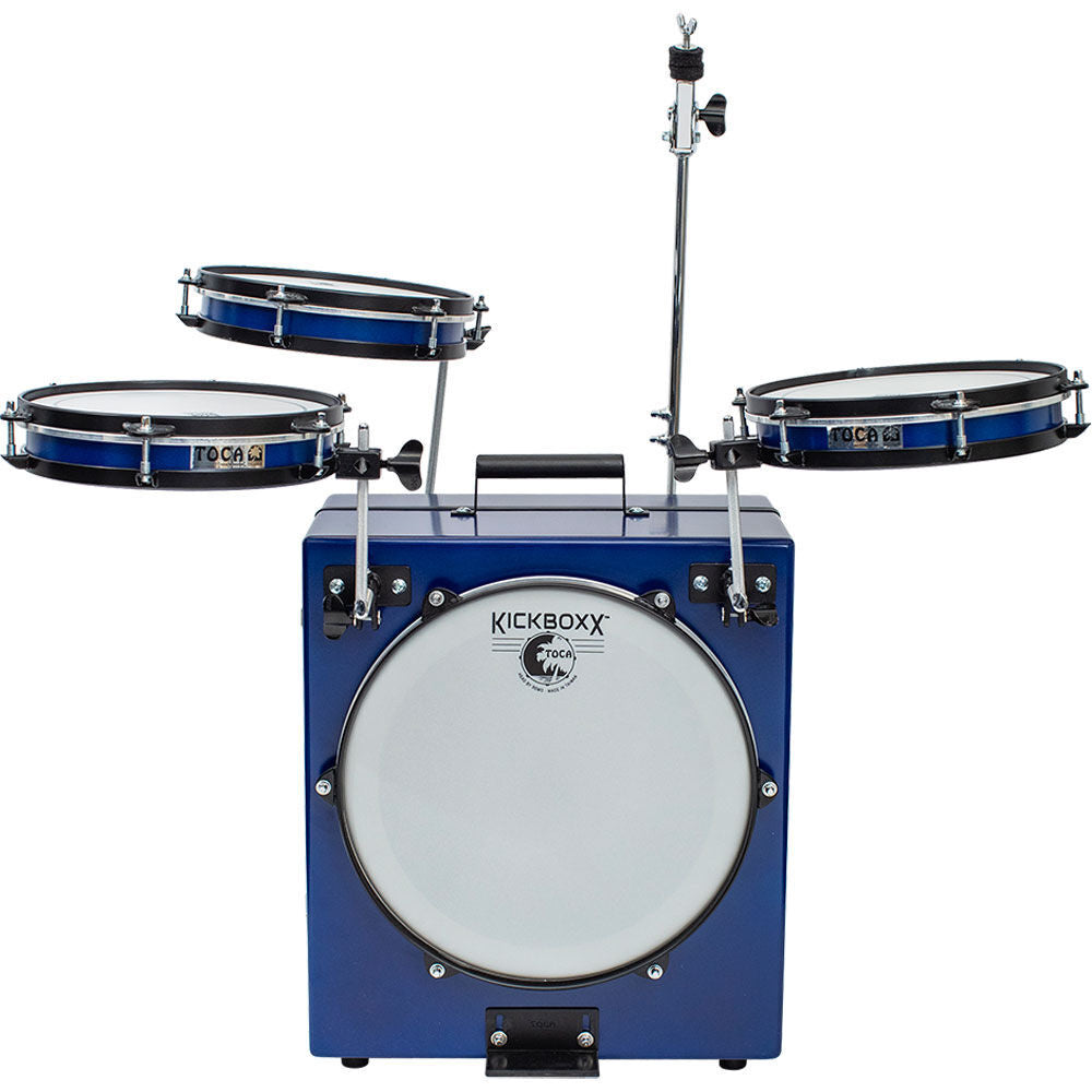 Toca KickBoxx Pro Suitcase Drum Set - Cobalt Blue — view 3