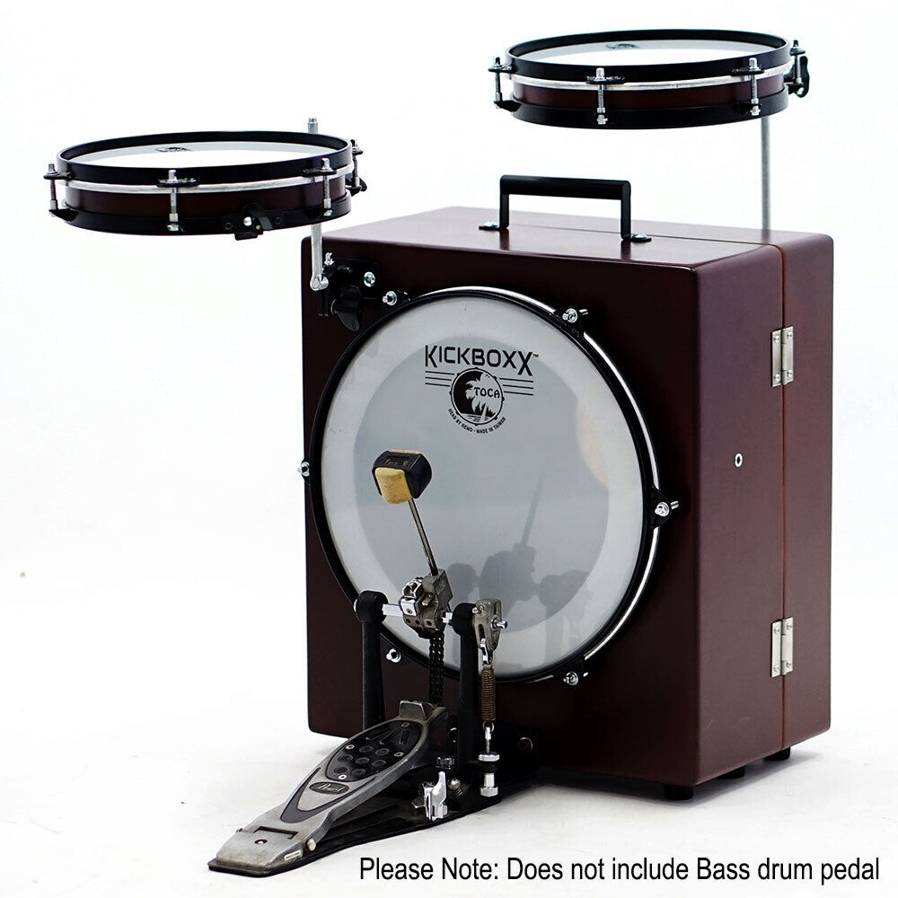 Toca Kickboxx Suitcase Drum Set with Bass, Snare, Tom and Accessory Posts — view 3