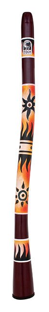 Toca Freestyle 50" Curved Didgeridoo - Tribal Sun Design