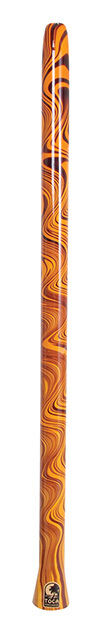 Toca Duro 49" Didgeridoo - Orange Swirl Design, Lightweight Synthetic, Durable, Nice Tonal Qualities