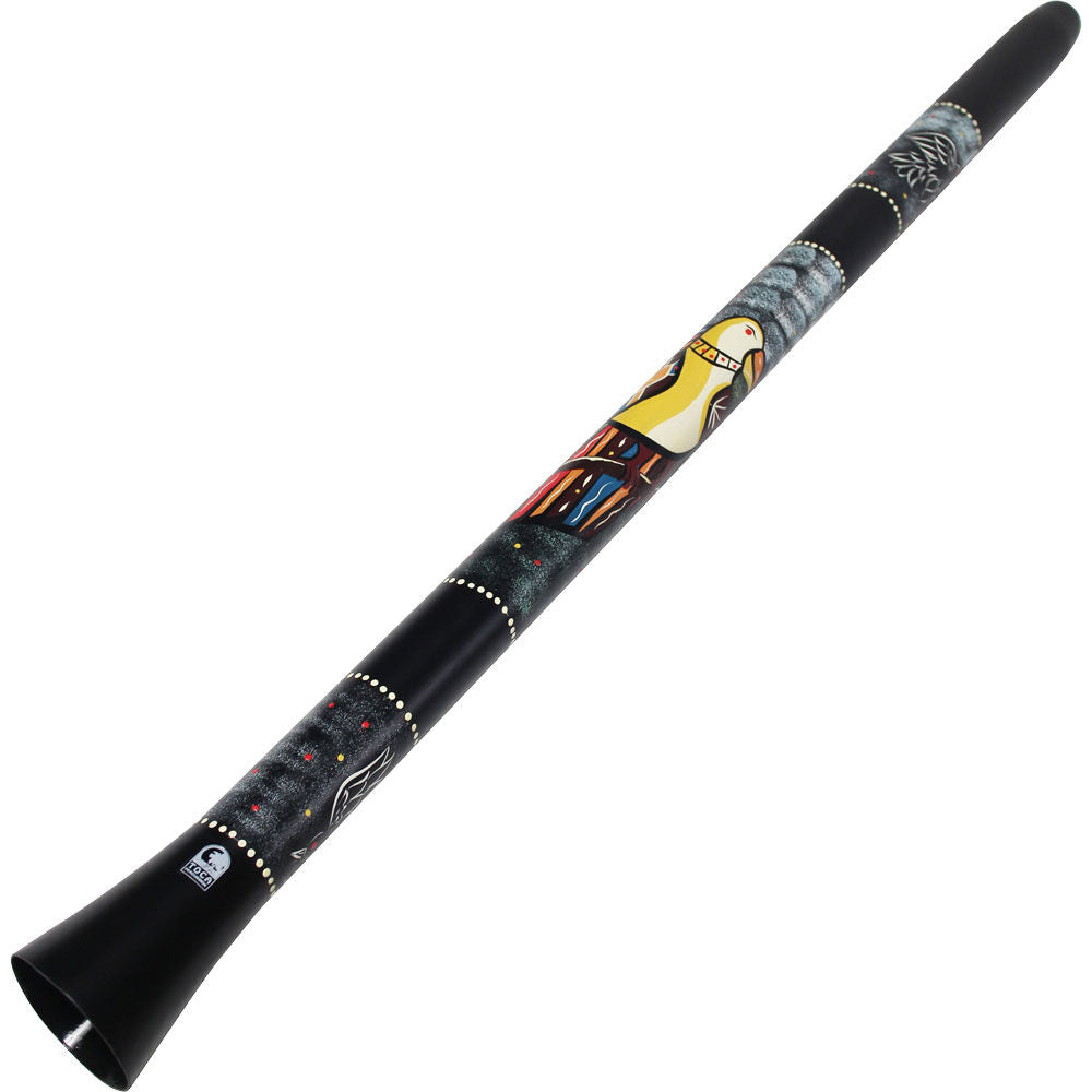 Toca Duro 51" Didgeridoo Black with Cockatoo Artwork, Lightweight Synthetic, Durable, Excellent Tonal Qualities — view 2