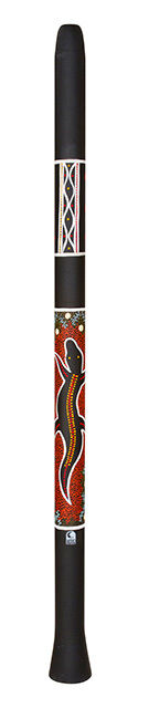 Toca Duro 51" Black Didgeridoo with Hand Painted Artwork