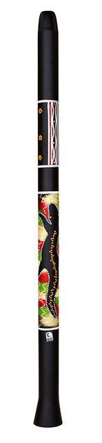 Toca Duro 48" Black Didgeridoo with Hand Painted Artwork