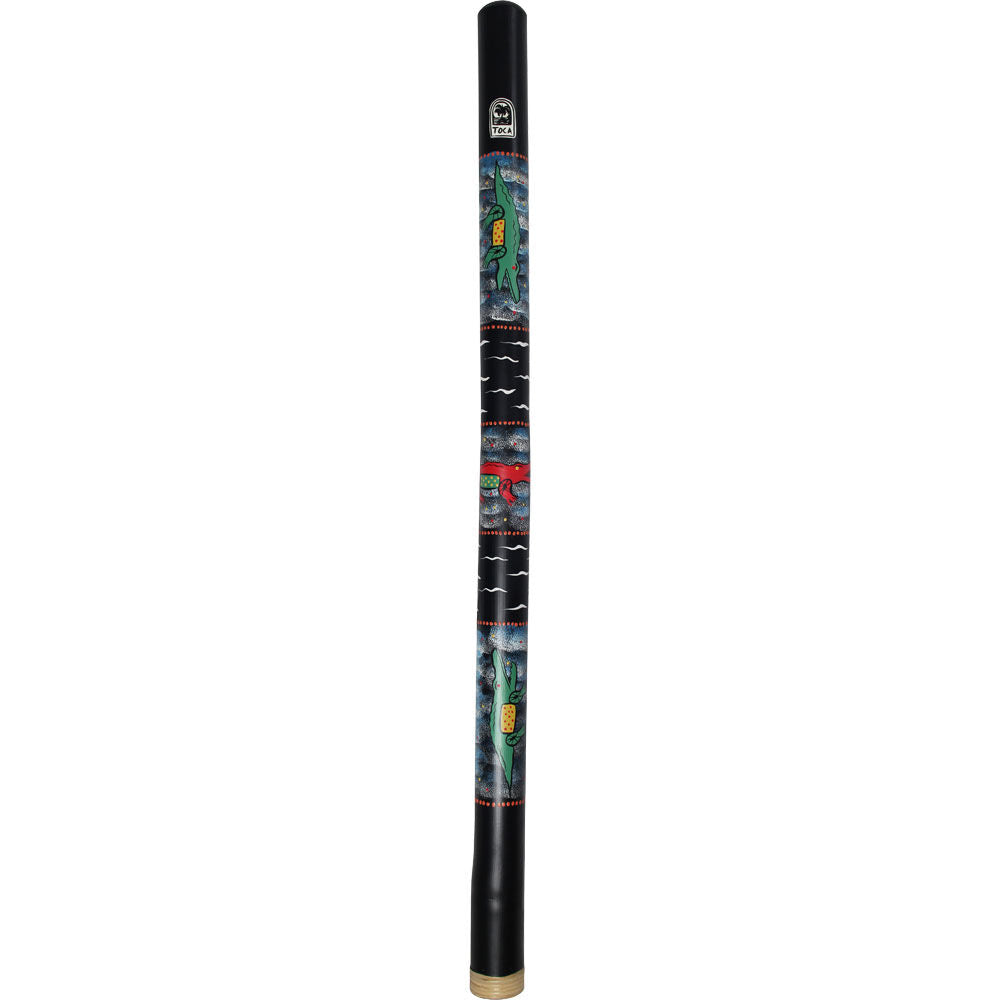 Toca Didgeridoo 47" Bamboo with Crocodile Design and Carry Bag