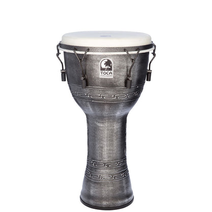 Toca Freestyle Series Mech Tuned 10" Djembe in Antique Silver Finish