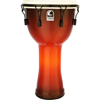Toca Freestyle Series 14" Mech Tuned Djembe in African Sunset Finish with Bag