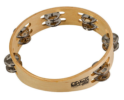 Toca Players Series 9" Wooden Tambourine with Double Row Jingles