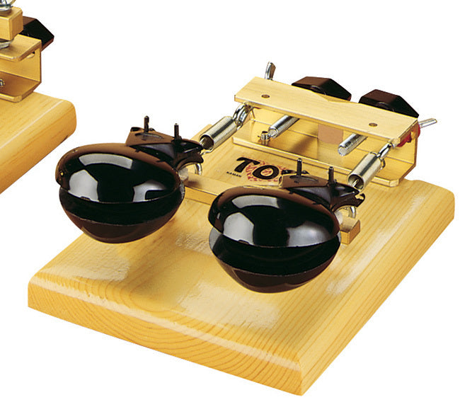 Toca Castanet Machine with Ebony Castanets and Mount, Wood Base Construction