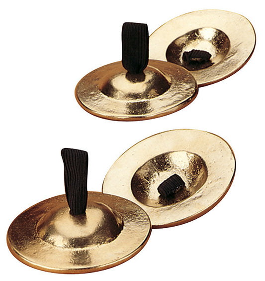 Toca Finger Cymbal Set Brass Plated Hand Percussion Sound Effects