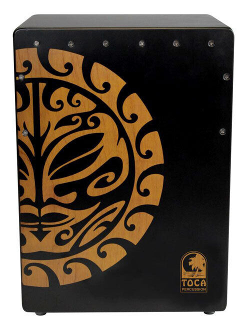 Toca Extended Range Bass Reflex Cajon with Tiger Mask Design 19.5" x 14" x 11.5"