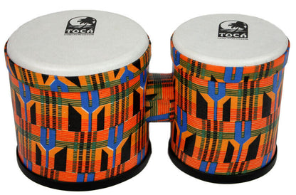 Toca 5 & 6" Freestyle Series Synthetic Bongos 6-Pk - Woodstock Purple, Kente & Lizard Design — view 2