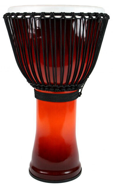 Toca Freestyle 2 Series 10" Rope Tuned Djembe in African Sunset with Synthetic Head