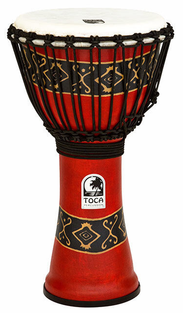 Toca Freestyle 2 Series 10" Djembe in Bali Red with Synthetic Heads