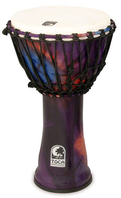 Toca Freestyle 2 Series 10" Djembe - Woodstock Purple with Synthetic Heads