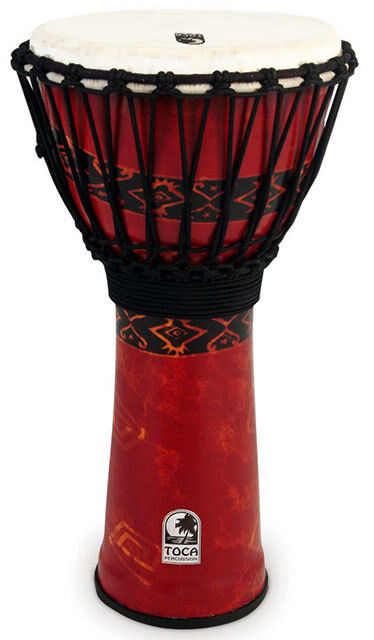 Toca Freestyle 2 Series 12" Djembe with Synthetic Head in Bali Red