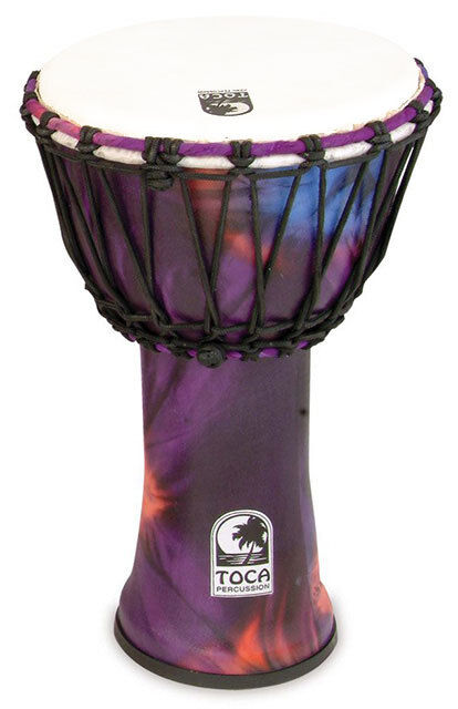 Toca Freestyle 2 Series 9" Djembe in Woodstock Purple with Synthetic Head
