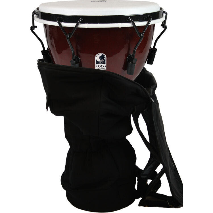 Toca Freestyle 2 Series 14" Mech Tuned Djembe in African Sunset with Bag — view 2