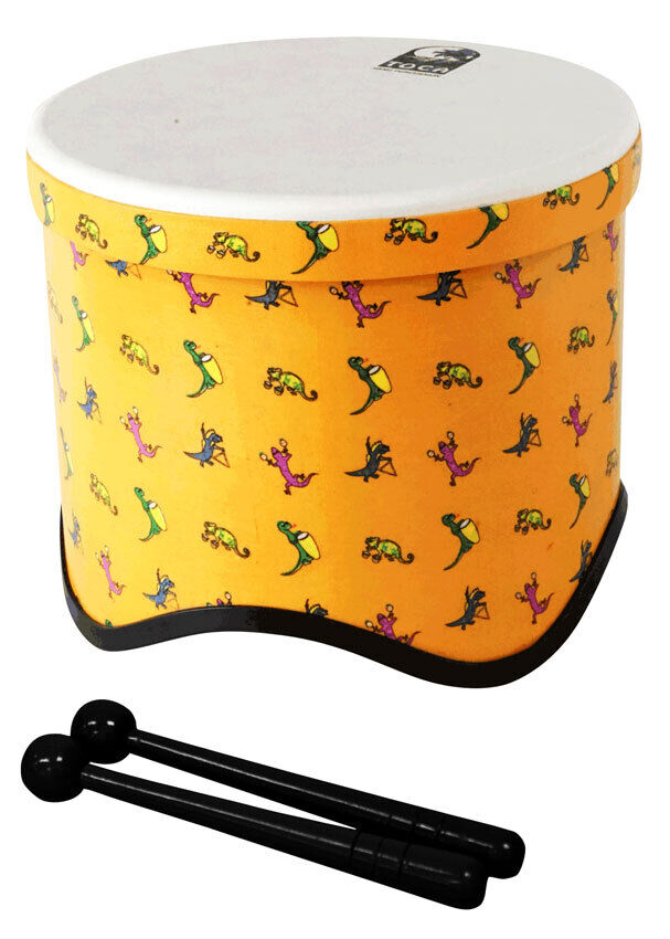 Toca Freestyle 2 Tom Tom Drums - 6 Pack with Woodstock Purple, Kente & Lizard Designs, 8" PVC Shells, 10" Synthetic Heads, Matching Mallets — view 3