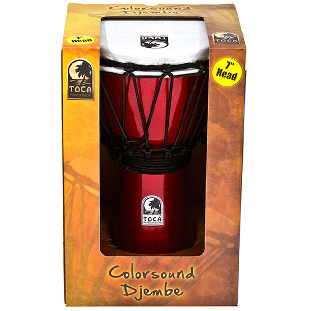 Toca Freestyle Colorsound Series 7" Djembe in Metallic Blue — view 2