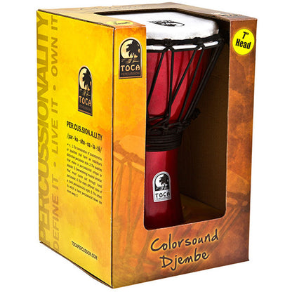 Toca Freestyle Colorsound Series 7" Djembe in Metallic Orange — view 5