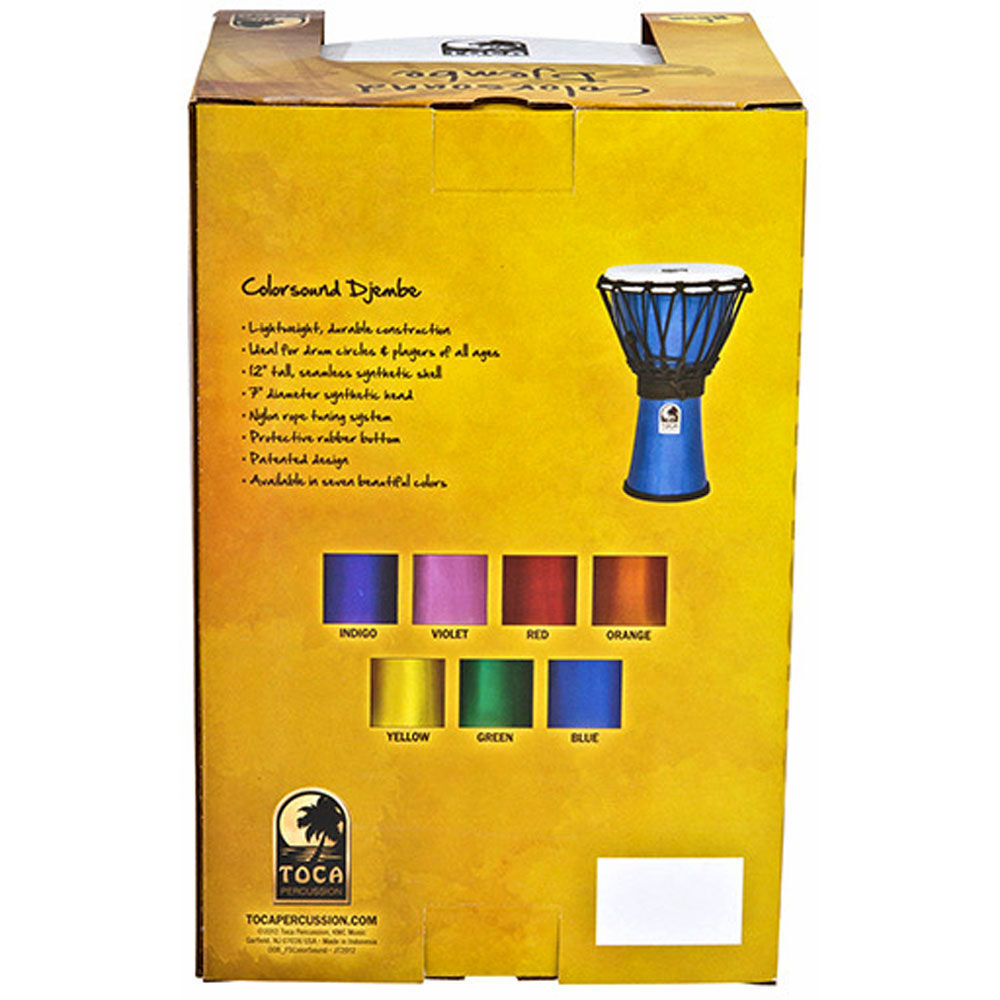 Toca Freestyle Colorsound Series 7" Djembe in Metallic Violet — view 3