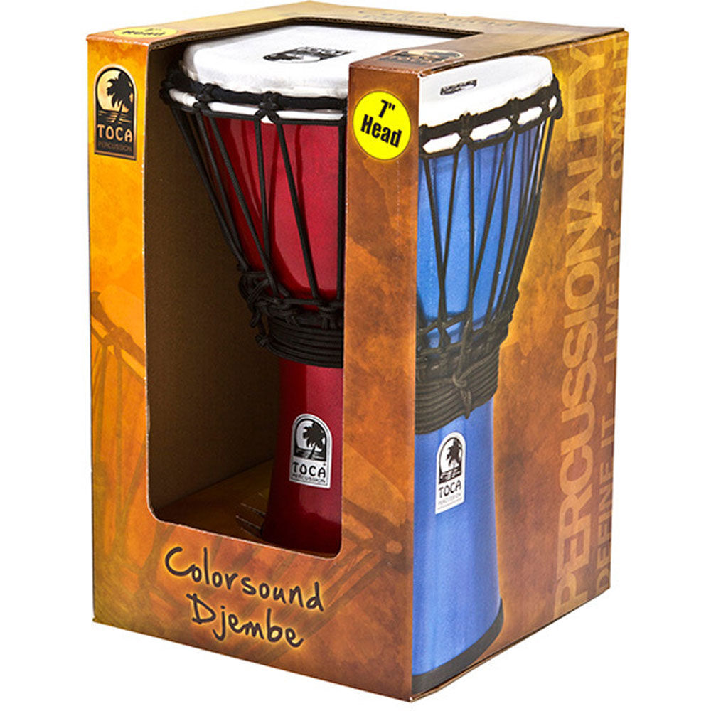 Toca Freestyle Colorsound Series 7" Djembe in Metallic Violet — view 4