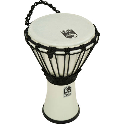 Toca Freestyle Colorsound Djembe 7" Metallic White — view 2