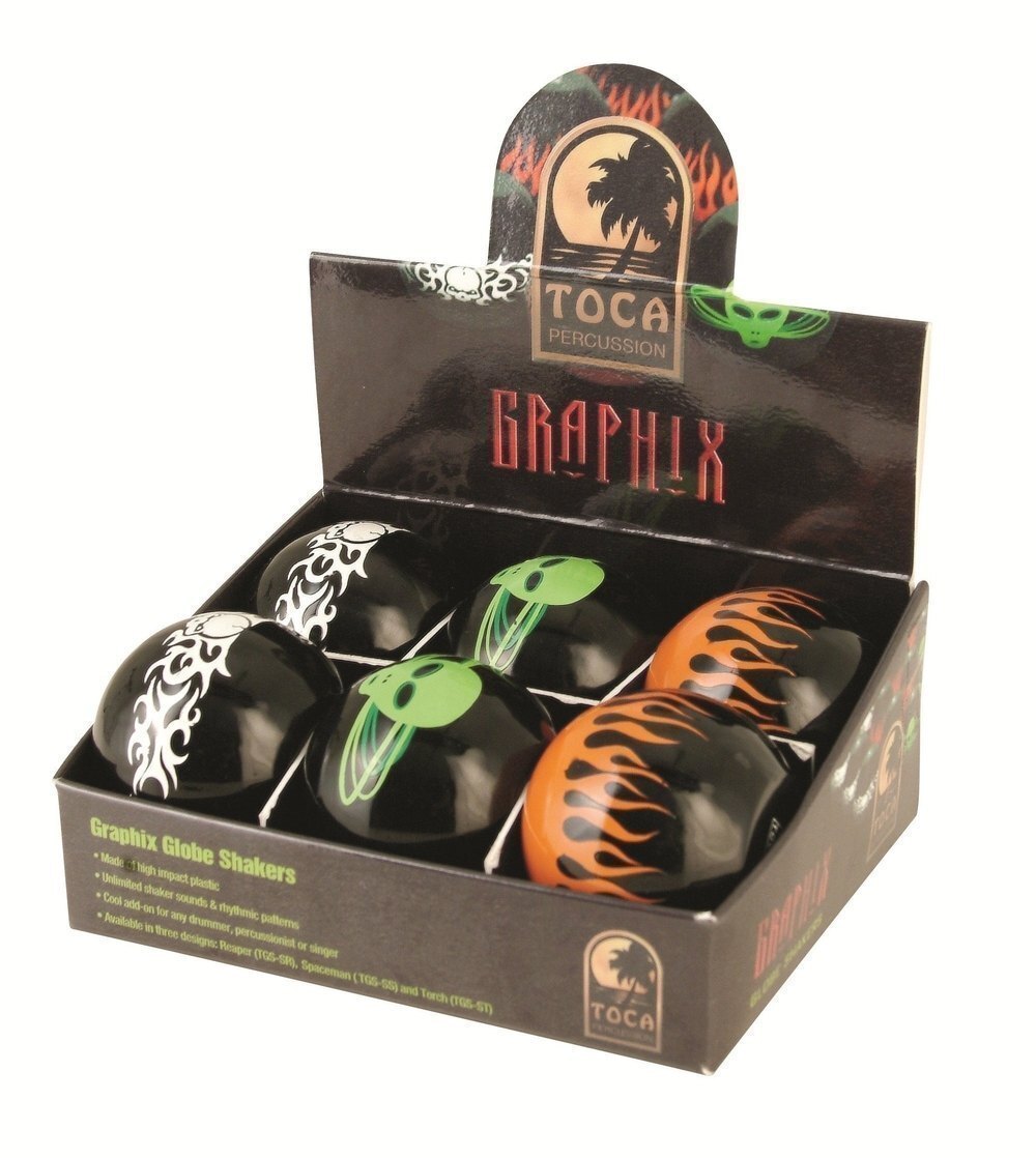 Toca Globe Shakers Pack of 6 Assorted Designs in POS Counter Display