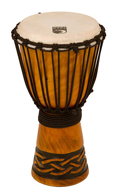 Toca Origins Series Wooden Djembe 8" with Synthetic Head and Celtic Knot Design