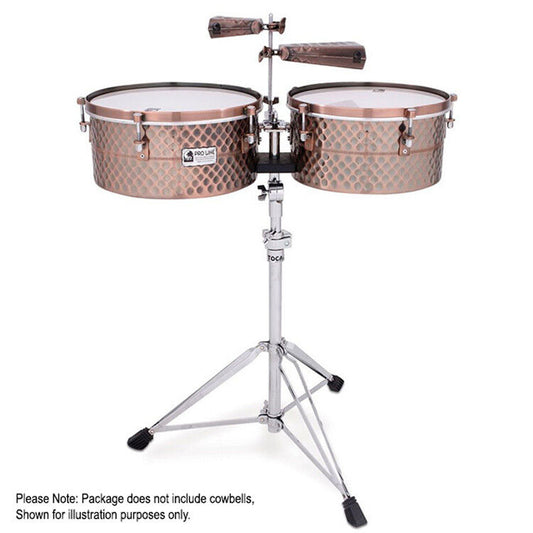 Toca Pro Line Timbale Set 14 & 15" Black Copper Finish