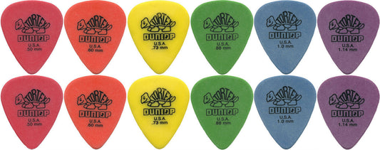 12 x Jim Dunlop Tortex Standard MIXED Guitar Picks Starter Set [AUSSIE STOCKIST]