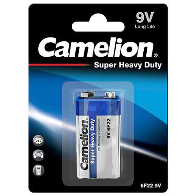 Camelion 9V Super Heavy Duty Alkaline Battery - 12 Pack