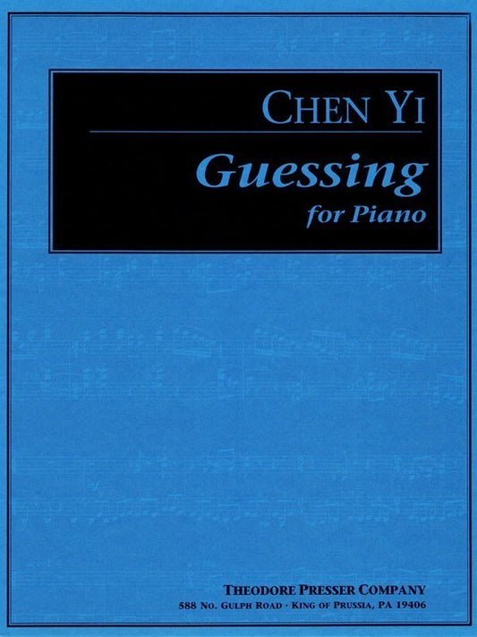 Chen Yi - Guessing For Piano (Softcover Book)
