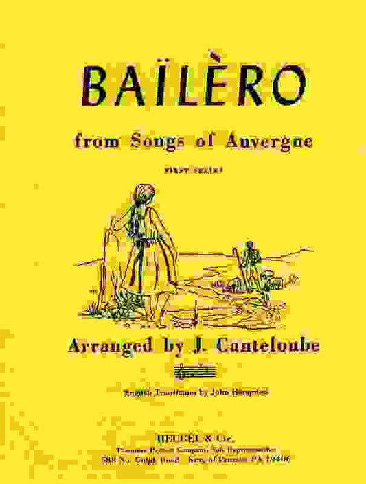 Bailero From Songs Of Auvergne Med Voice Engl