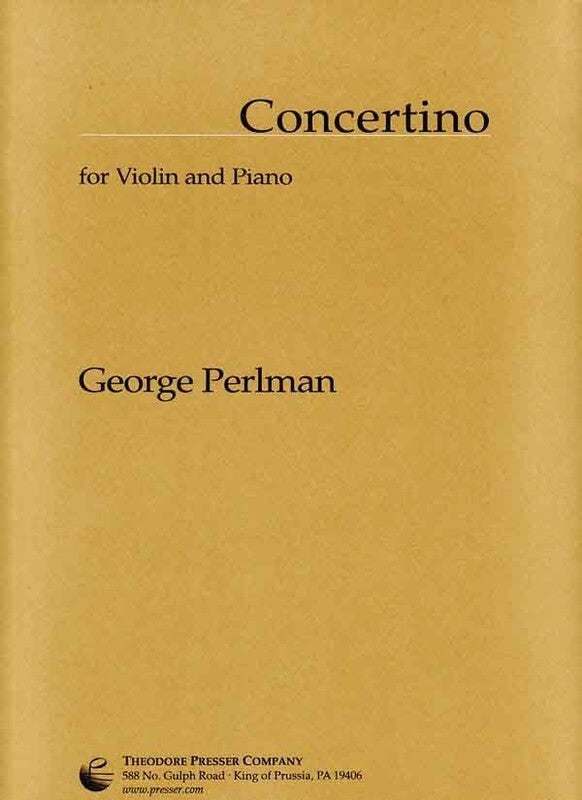 Perlman - Concertino For Violin/Piano (Softcover Book)