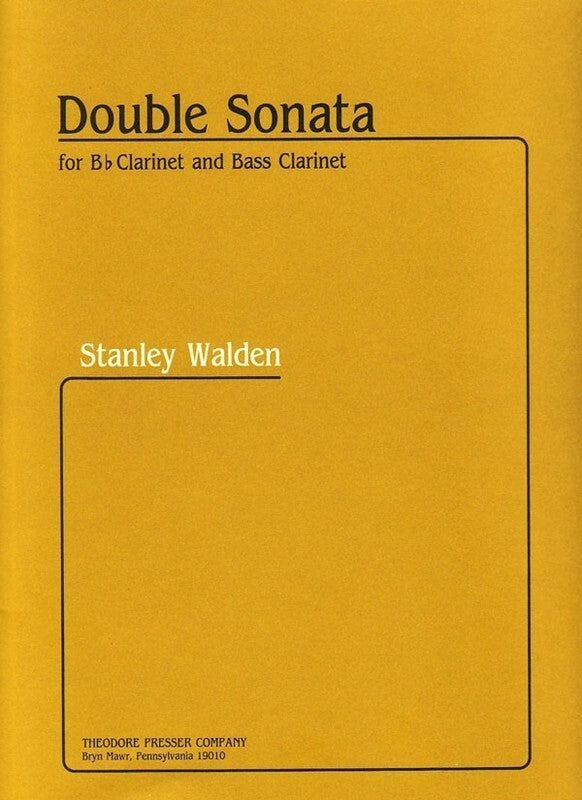 Walden - Double Sonata For Clarinet and Bass Clarinet (Softcover Book)